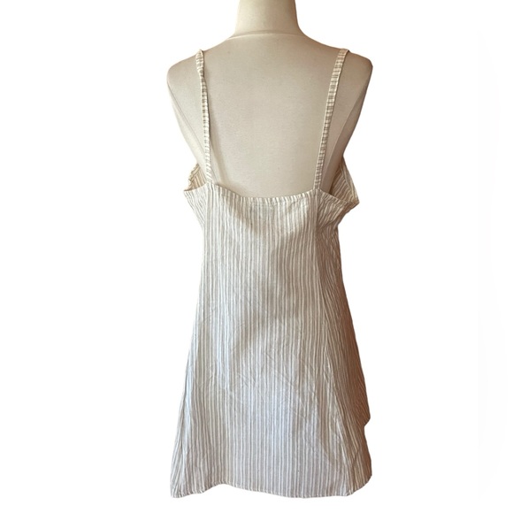 NWT 1990s Adonis‎ Striped Button Down Cotton Sun Dress - Picture 5 of 6